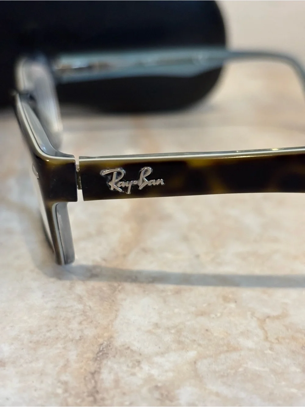 Ray-Ban RB 5150 Rectangle Eyeglasses in Dark Tortoise - Picture 5 of 8